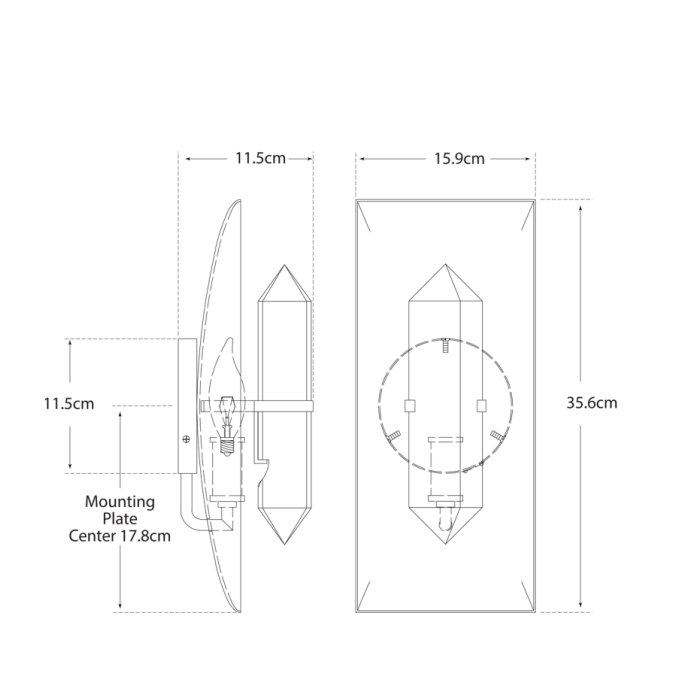 Halcyon Rectangle Sconce