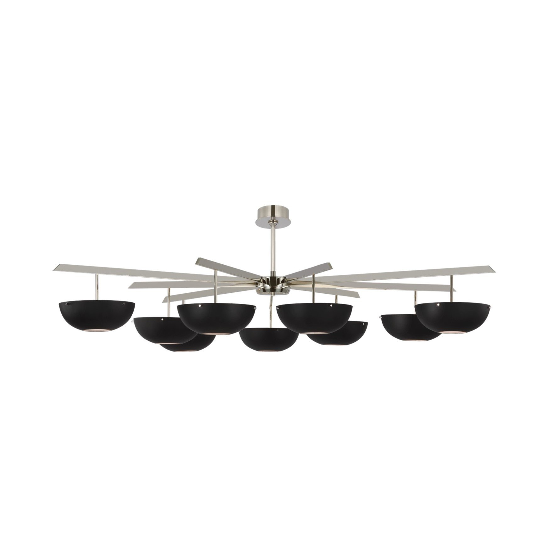 Valencia Grande Nine Black Light Chandelier