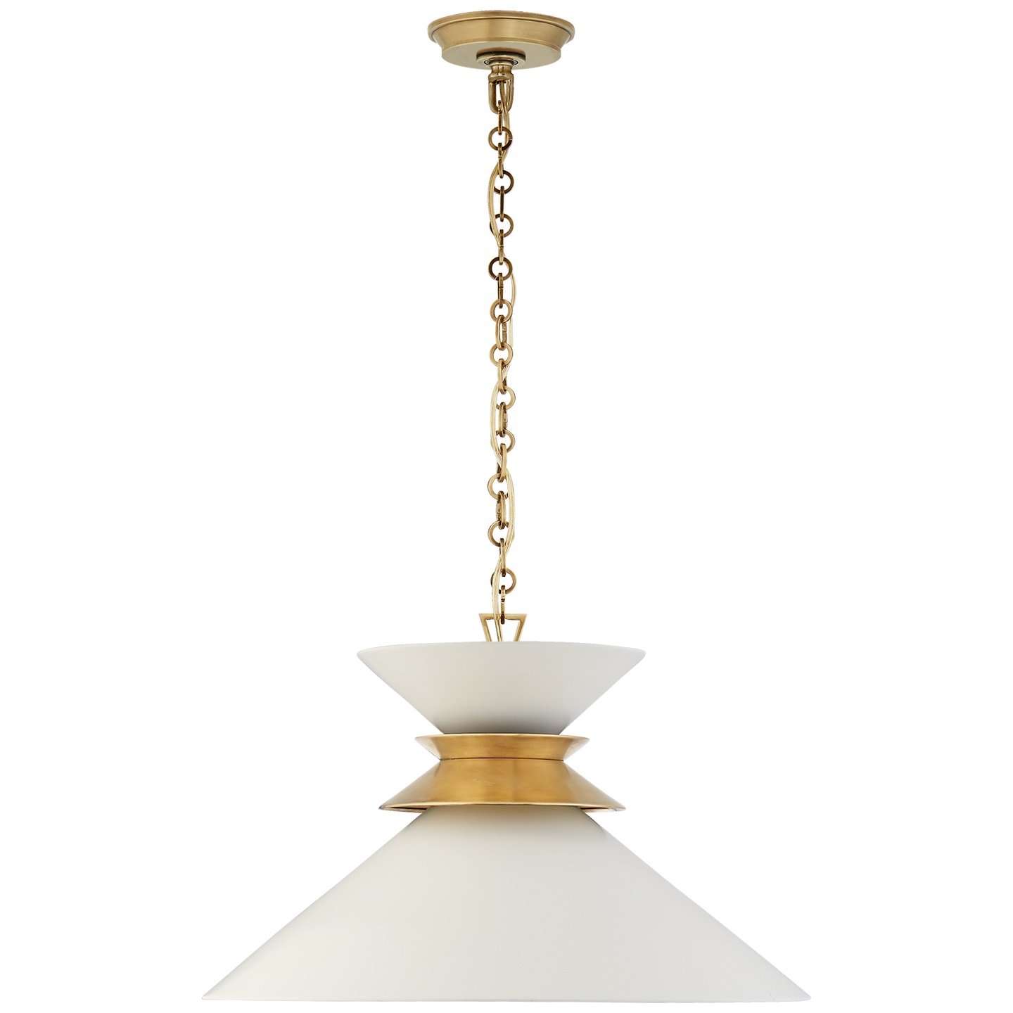 Alborg White Large Stacked Pendant