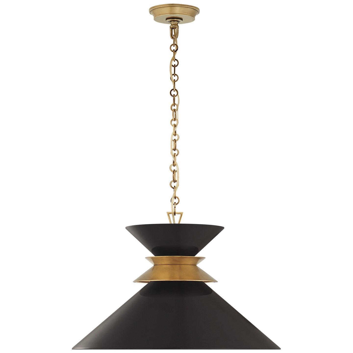 Alborg Black Large Stacked Pendant