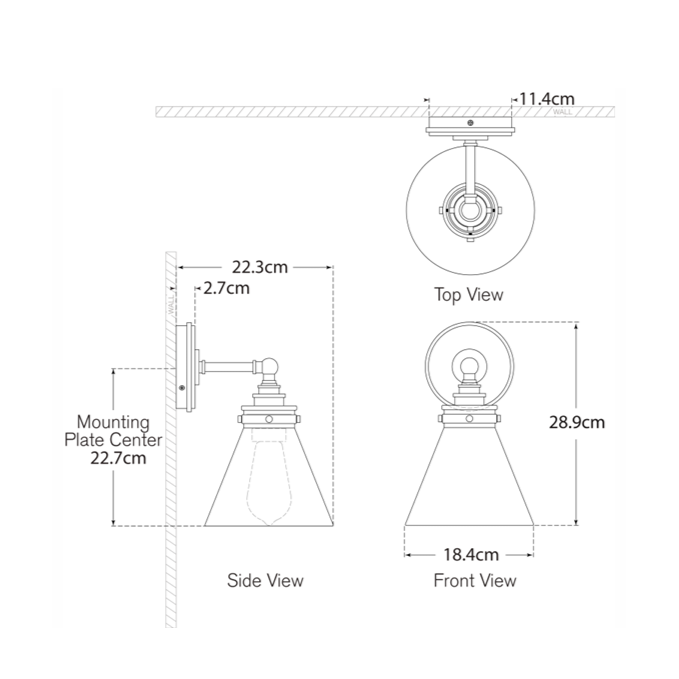 Parkington Single Wall Light